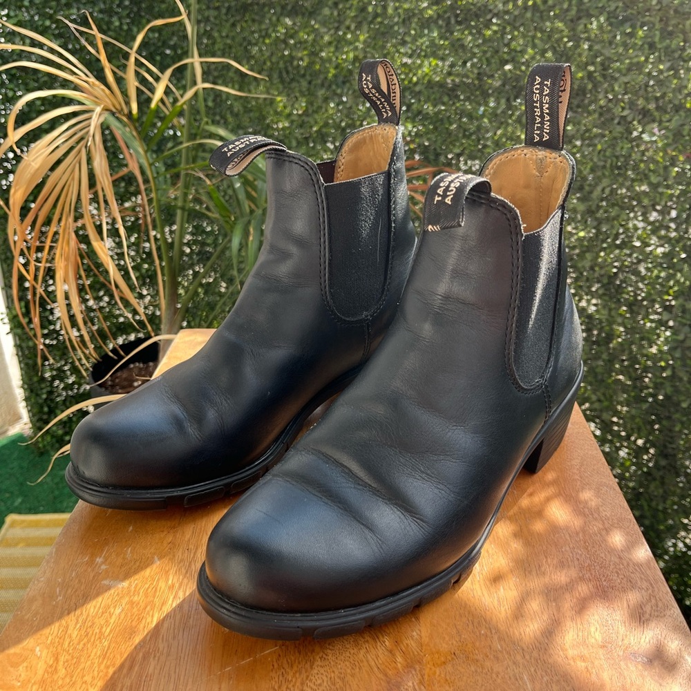 Blundstone Black Heeled Boots